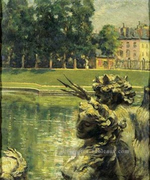  Carroll Peintre - Bassin de Neptune Versailles impressionnisme paysage James Carroll Beckwith